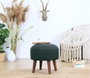 Atelier Del Sofa Puf Gris y Verde